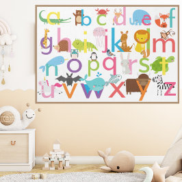 Adsible Animal Alphabet Poster
