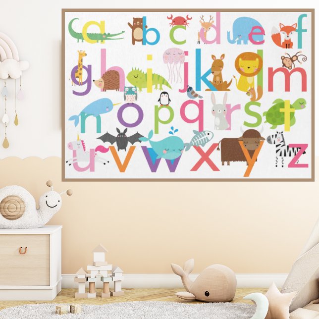 Adsible Animal Alphabet Poster (Skapare uppladdad)