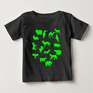 Adsible Animal Collage Baby Bodydress Perfekt Gift T Shirt