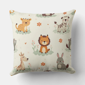 "Adsible Animal Mönster Cushion - Add Mysigt Charm Kudde