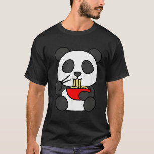 Adsible Animal Panda Ra japanska Noodles T Shirt