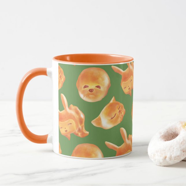 Adsible Animal Shaped Bread Mönster Mugg (Med munk)
