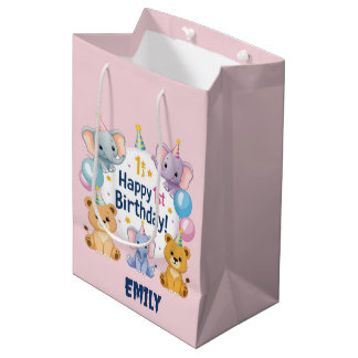 Adsible Animals Lycklig 1st Birthday Gift Bag