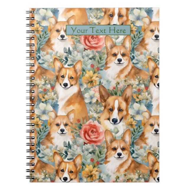Adsible Anpassningsbar Puppy Anteckningsbok (Framsidan)