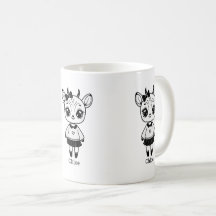 Adsible Antelope Girl - Cute Doodle Design