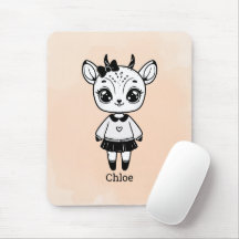 Adsible Antelope Girl - Cute Doodle Design