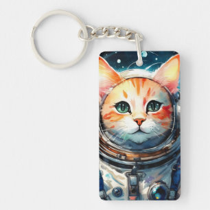 Adsible Astronaut Cat Nyckelring