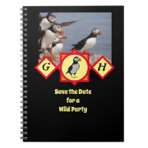 Adsible Atlantic Puffin Tecknad Monogram Photo