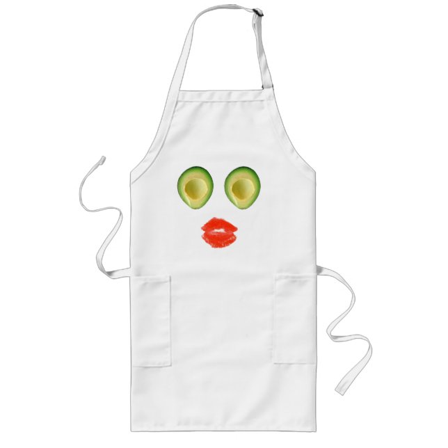 Adsible Avocado Visage for Rosa Förkläde (Framsidan)