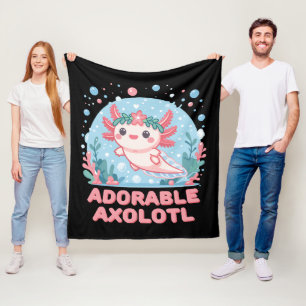 Adsible Axolotl Aquatic Cuteness Fleecefilt