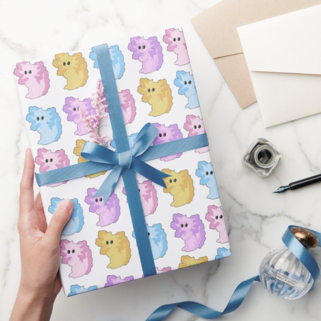 Adsible Axolotl Gift Wrap Presentpapper (Gifting)