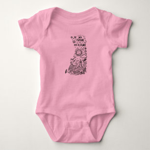 Adsible Baby Bodykosti - Min framtida Dreamer-desi T Shirt