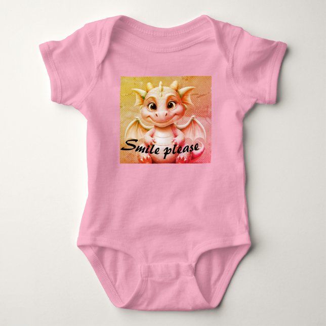 Adsible Baby Dragon Costume Dress T Shirt (Framsida)