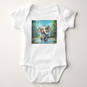Adsible Baby Elephant design T Shirt