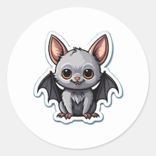Adsible Baby Fladdermus Sticker - Cute Gothic Anim Runt Klistermärke