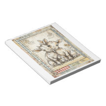 Adsible Baby Goats Vintage Stationery