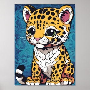 Adsible Baby Jaguar - Naturens häftighet Poster