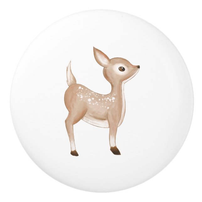 Adsible Baby Kära Fawn Baby Room Nursery Knopp (Framsidan)