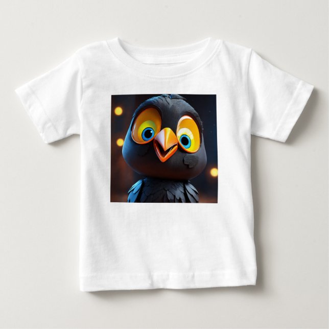 Adsible Baby Kråka T-Shirt (Framsida)