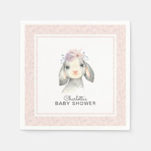 Adsible Baby Lamb Girl Baby Shower