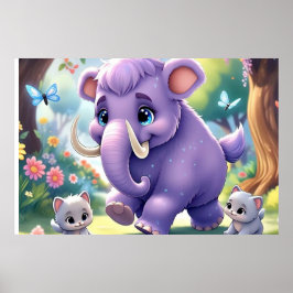 Adsible Baby Mammoth Poster