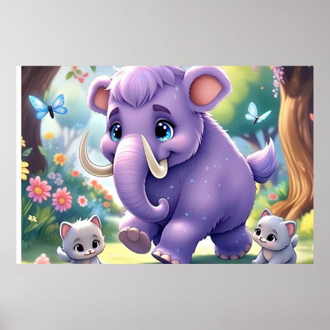 Adsible Baby Mammoth Poster (Framsidan)