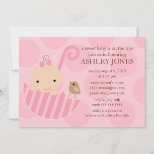 Adsible Baby Paraplla Baby Shower bjudning Inbjudningar