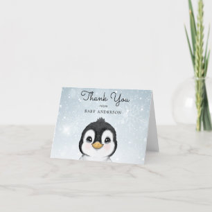 Adsible Baby Penguin Winter Tack Kort