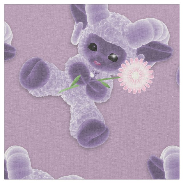 Adsible Baby Plush Leksak Ram Land Plum Lila Ram Tyg (Närbild)