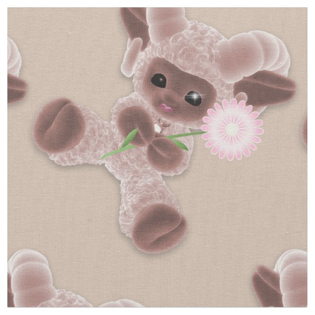 Adsible Baby plush Leksak Ram Mjölk Chocolate Tyg (Närbild)
