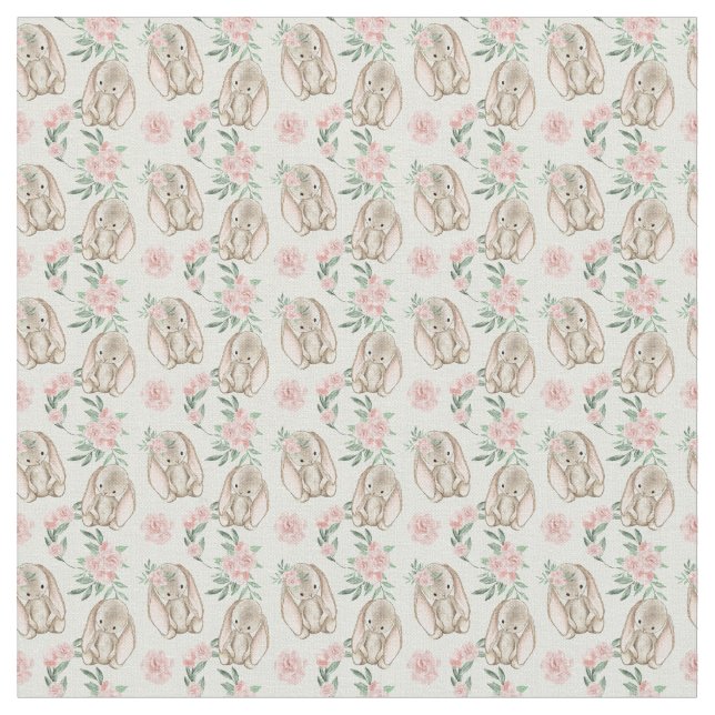 Adsible Baby Rabbit Fabric Tyg (Närbild)