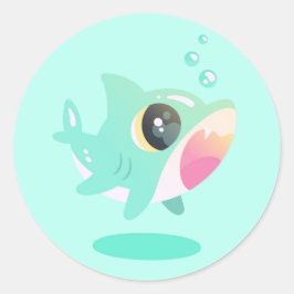 Adsible Baby Shark Runt Klistermärke