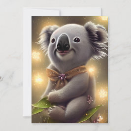 Adsible Baby Smiling Koala Bear Julkort