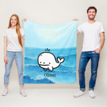 Adsible Baby Whale - Kawaii Sea CreatLine Art