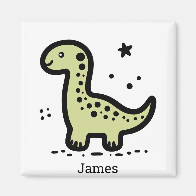 Adsible Baby Whale - Kawaii Sea CreatLine Art Magnet (Framsidan)