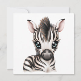 Adsible Baby Zebra Julkort