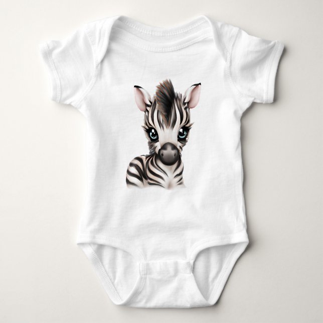 Adsible Baby Zebra T Shirt (Framsida)