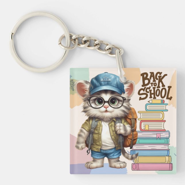 Adsible Back to school Cat Wat Backpack (Framsidan)