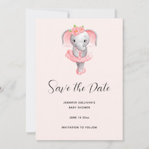 Adsible Ballerina Elephant en Pointe Spara Datumet