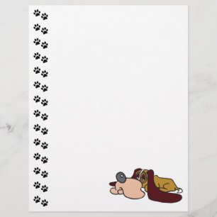 Adsible Basset Hound Puppy Letterhead