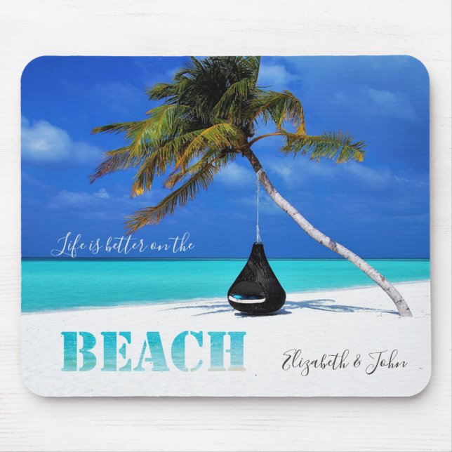 Adsible Beach,Handflatan, Personlig Musmatta (Framsidan)