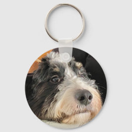 Adsible Bernedoodle Nyckelring