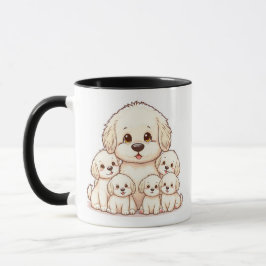 Adsible Bichon Family Mugg - Perfekt Gift for Hund