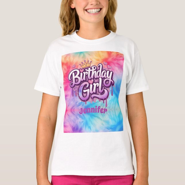 Adsible Birthday Girl T-Shirt (Framsida)