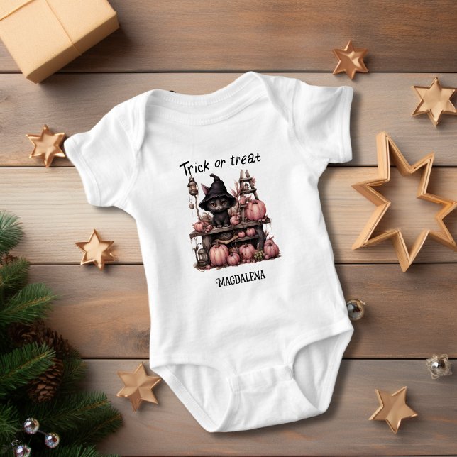 Adsible Black Cat Halloween T Shirt (Skapare uppladdad)