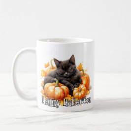 Adsible Black Kattunge Napping Kaffemugg
