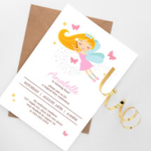 Adsible Blonde Fairy Princess Girl Birthday