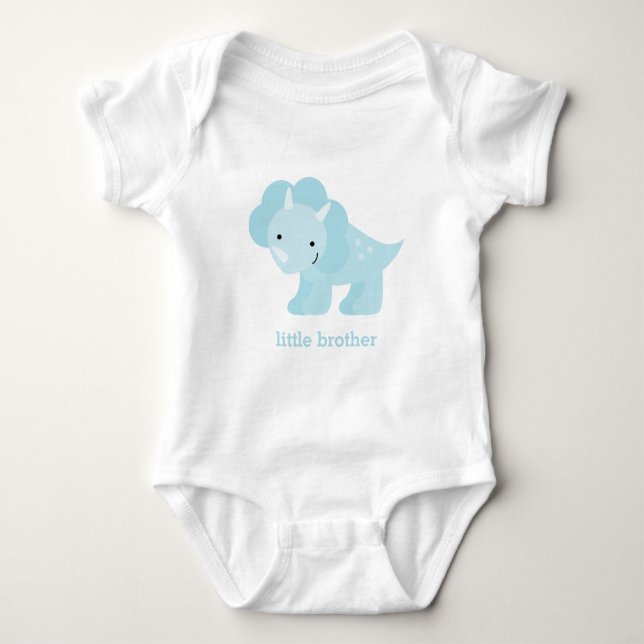 Adsible Blue Baby Dinosaur Tee Shirt (Framsida)