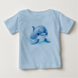 Adsible Blue Baby Dolphin T Shirt