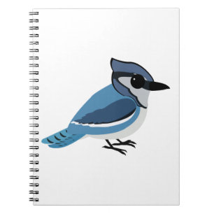 Adsible Blue Jay Anteckningsbok Med Spiral